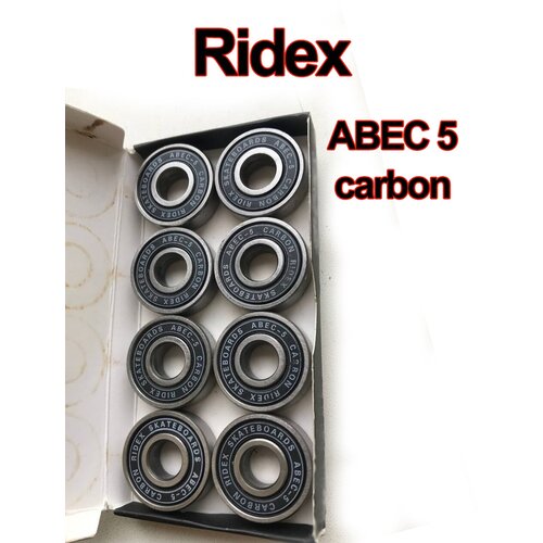 Набор подшипников Ridex abec-5 carbon, 8 шт. подшипники черные