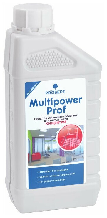Средство для мытья полов Multipower Prof PROSEPT, 1.15 кг - фотография № 4