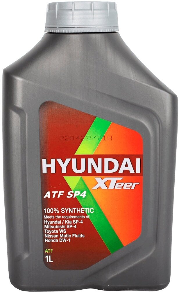 Трансмиссионное масло АКПП ATF SP-4 HYUNDAI XTeer 1011006 1л