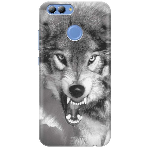 фото Cиликоновый чехол на huawei nova 2 / хуавей нова 2 с принтом "волчий оскал" gosso