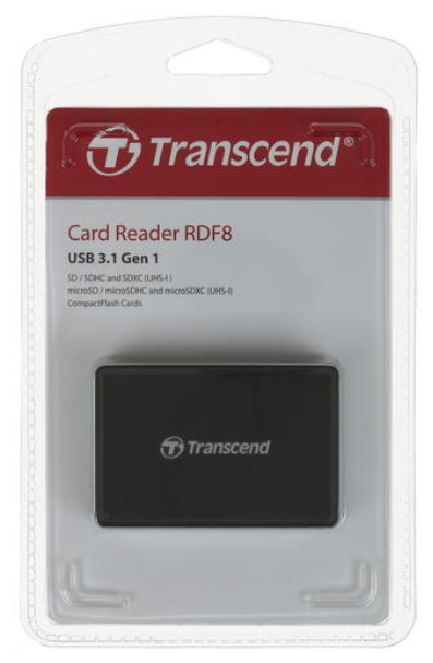 Картридер Transcend TS-RDF8K2 All-in-1 USB 3.1 black