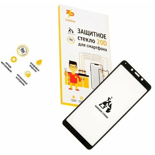 Safety glass / Защитное стекло 20D для Xiaomi Redmi 6, Redmi 6A, черное (black) Full Glue ZeepDeep 20D защитное стекло zeepdeep для xiaomi redmi 6 redmi 6a черное black full glue zeepdeep 20d