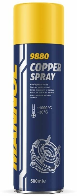 Смазка медная Cooper spray 500мл, Mannol 9880