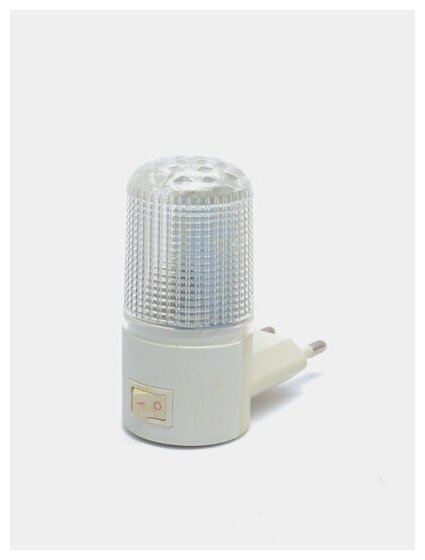 Светодиодный ночник 4 LED, 220 В, 0,5 Вт, 8х7х3 см, с выключателем для рассеянного мягкого освещения - фотография № 4