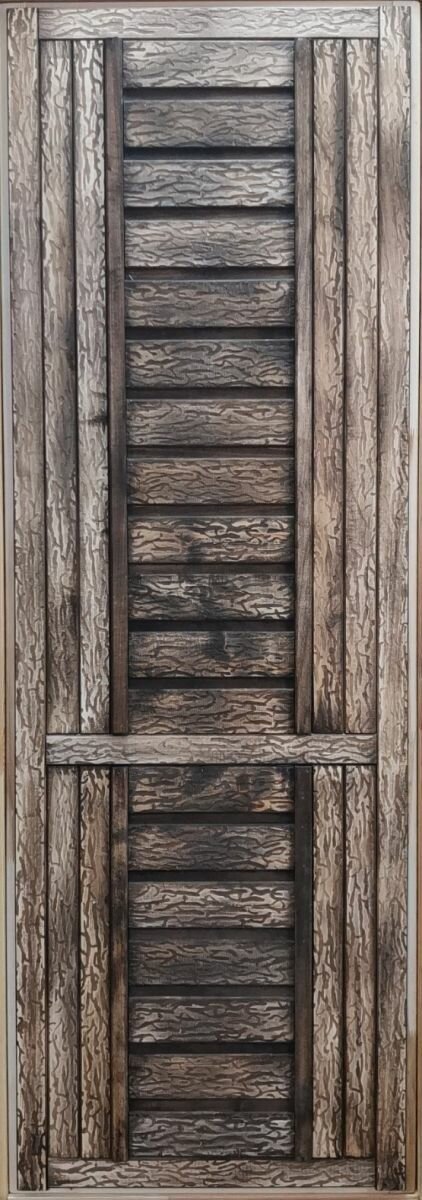 Дверь для бани состаренная С 3D панно, 1900*700, Липа - фотография № 7