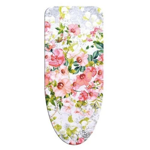 фото Чехол для гладильной доски varmax flowers l f13555-l 135х55 см розовый