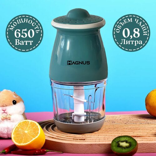 MAGNUS Электрический измельчитель - мясорубка Cyclone Мощность 650 Вт Чаша из стекла 800 мл Запасной нож в подарок 219000₽