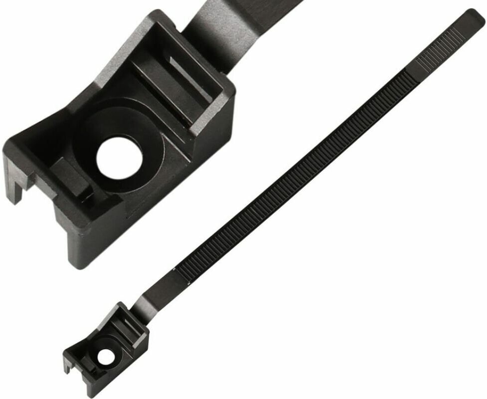 Ремешок-опора для труб и кабеля европартнер PRNT 32-60 черный с шурупом и дюбелем 25  2002 F 15964584