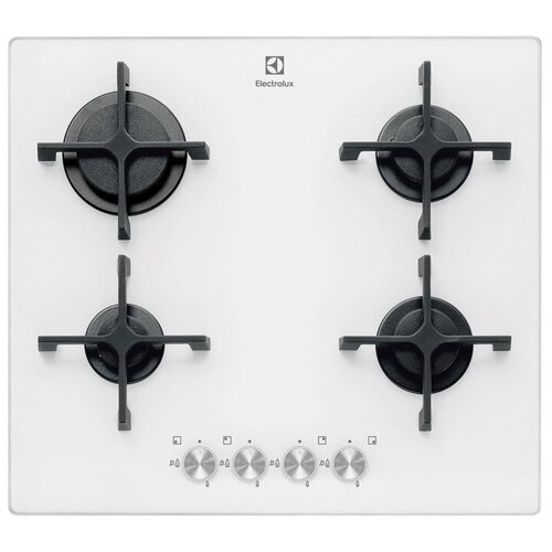 Варочная панель газовая Electrolux EGT 96342NW БЕЛстеклкерам поворотн перекл авторозж гк чугун решетки Италия 3341000₽