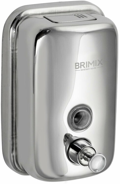 Дозатор для жидкого мыла BRIMIX 500мл из нержавеющей стали