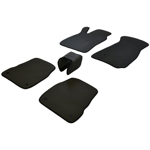 фото Коврики ева для audi a6 (с5) 2000 - 2006 vicecar (темно-серый коврик с черной окантовкой)