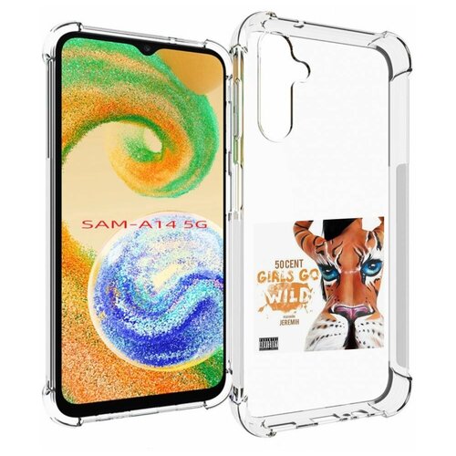 Чехол MyPads 50 Cent Feat для Samsung Galaxy A14 4G/ 5G задняя-панель-накладка-бампер