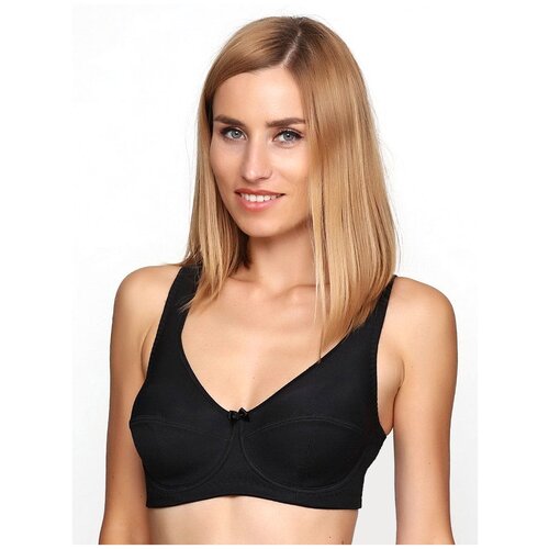 фото Бюстгальтер lauma cotton classic, размер 95e, черный