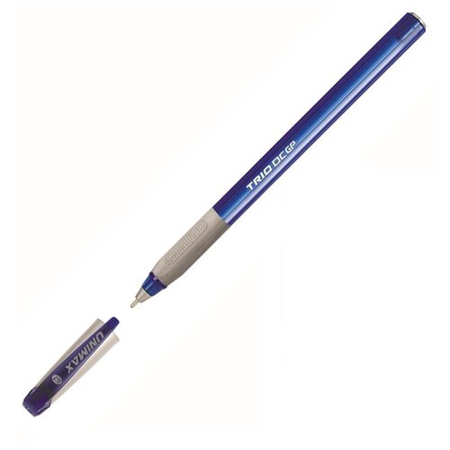 UNI-MAX Ручка шариковая Trio DC GP 0.5 мм, синий цвет чернил, 1 шт.