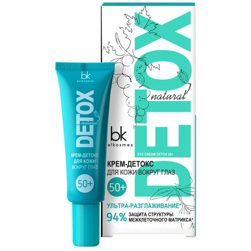 Belkosmex Крем Detox Natural Eye Cream Detox ультра-разглаживание для кожи вокруг глаз 50+ 25 г, 25 г