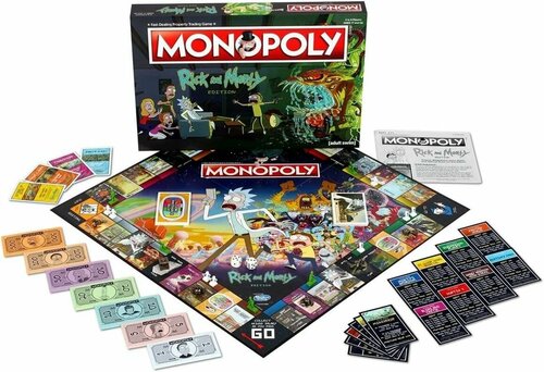 Настольная игра Monopoly Rick and Morty Монополия Рик и Морти