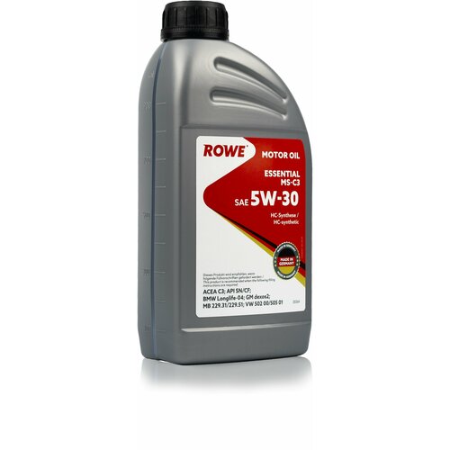 Моторное масло ROWE ESSENTIAL SAE 5W-30 MS-C2 синтетическое 1л