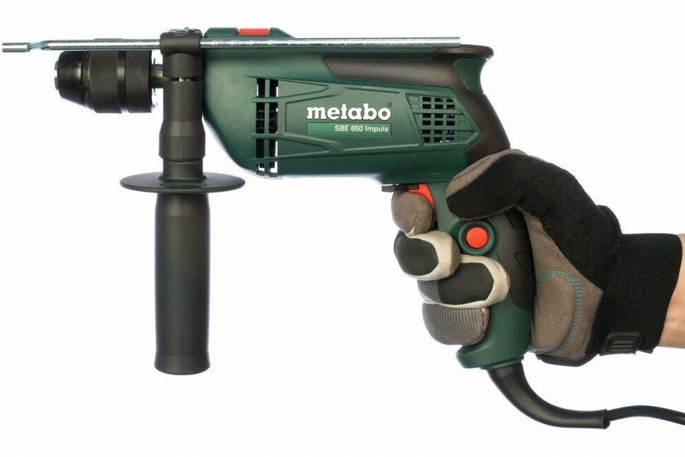 Дрель ударная Metabo SBE 650 Impuls (БЗП) 600672500 - фотография № 2