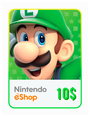 Пополнение счета Nintendo Nintendo eShop (США)