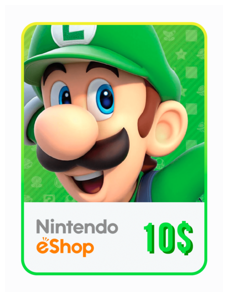 Пополнение счета Nintendo eShop на 10 USD / Gift Card (США)