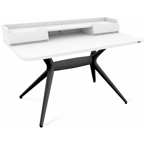 Стол рабочий Sheffilton SHT-TU30-2/TT31 120/65 ЛДСП черный/белый шагрень