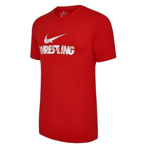 фото 561416-657/футболка mto/nike s/s dri-fit tee (sw02/wr02) - nike - красный - 48-m