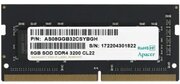 Оперативная память Apacer SO-DIMM DDR4 8Gb 3200MHz CL22 1024x8 ES.08G21. GSH