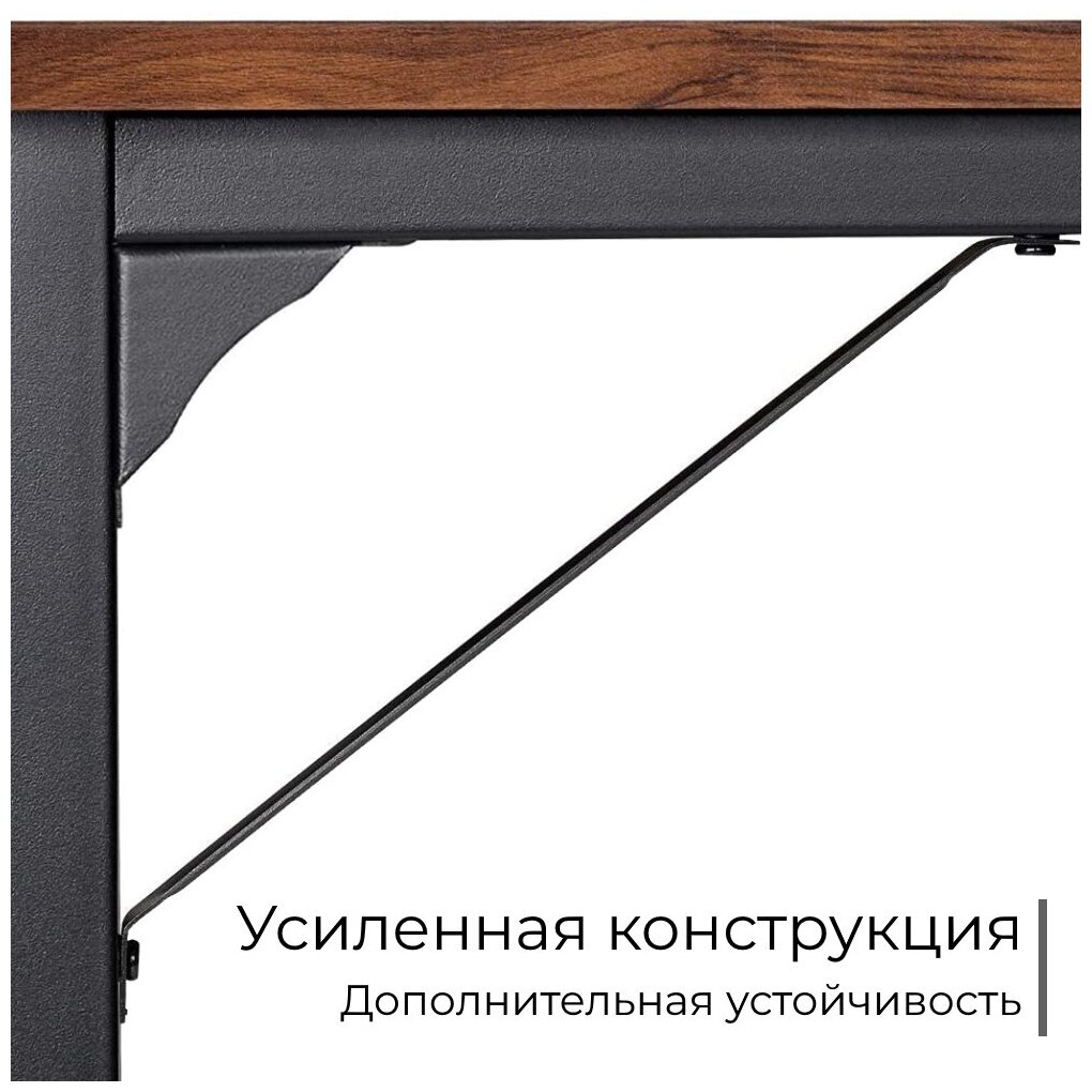 Стол компьютерный/письменный стиль Loft INCUBE D002.80.DRST ШхГхВ 80х50х75 - фотография № 9