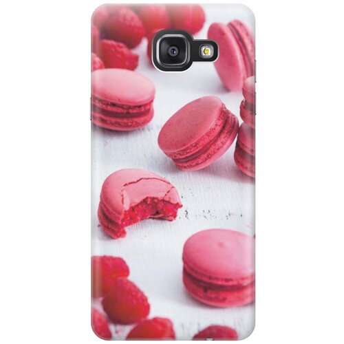 фото Cиликоновый чехол на samsung galaxy a3 (2016) / самсунг а3 2016 с принтом "малиновые макаруны" gosso