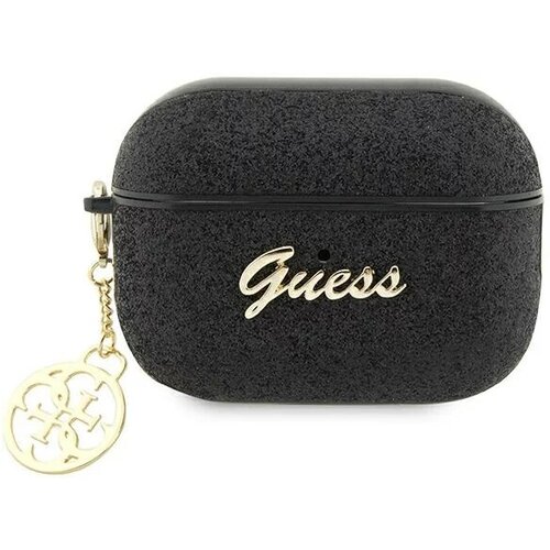 Чехол CG Mobile Guess Glitter Flakes 4G Charm для AirPods Pro 2 (2022) чёрный