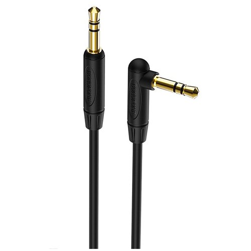 Аудио кабель BOROFONE BL4, AUX, 3.5mm, 2м, черный аудио кабель borofone bl4 aux 1 м серый