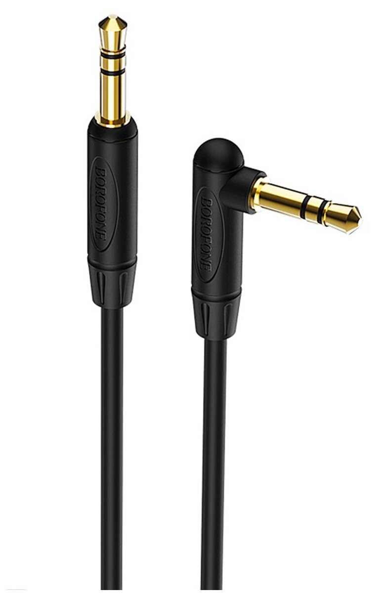 фото Аудио кабель AUX Borofone BL4 3.5мм jack на 3.5мм jack, 1м, цвет серый