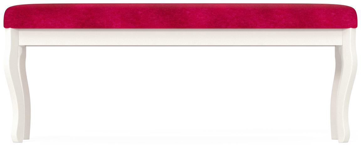Банкетка Вента-2, цвет слоновая кость, обивка ткань вельвет люкс бордо, ШхГхВ 120х36х49 см., продаётся в разобранном виде - фотография № 10