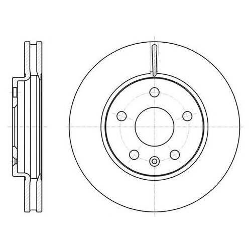 фото Тормозной диск roadhouse 61285.10 для chevrolet malibu; opel insignia; saab 9-5 road house