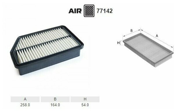 Фильтр воздушный NAC-77142 HYUNDAI (A28590/281132S000/SB2291)