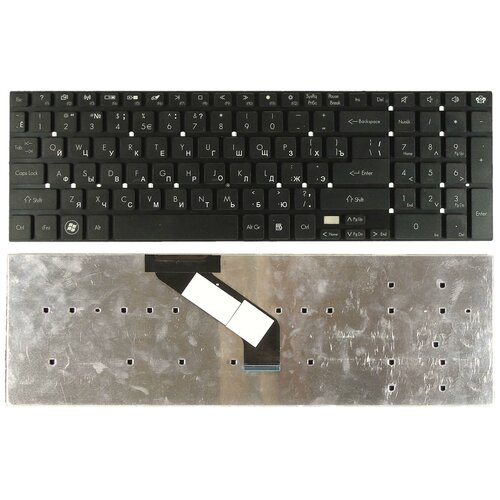 Клавиатура для ноутбука Gateway NV55S NV57H NV75S NV77H TS45 черная 1176₽