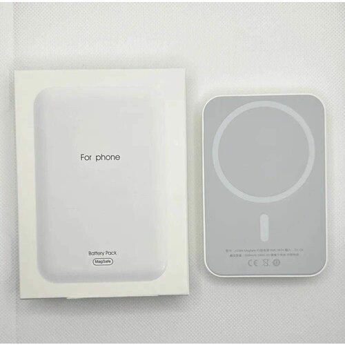 Внешний аккумулятор Magsafe для iPhone с разъемом Lightning 5000 mAh 18W цвет белый 1 шт 187900₽