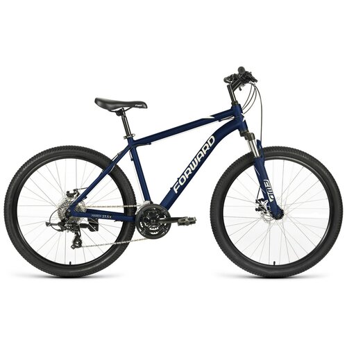 фото Горный велосипед forward hardi 27,5 x d (2022) 18" сине-бежевый (165-182 см)
