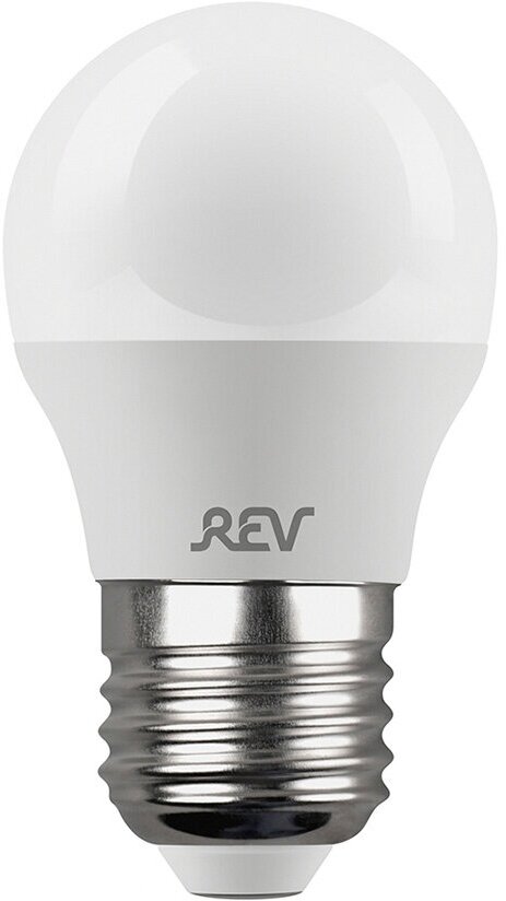 Лампа светодиодная REV E27 4000К 9 Вт 720 Лм 220 В шар G45 матовая