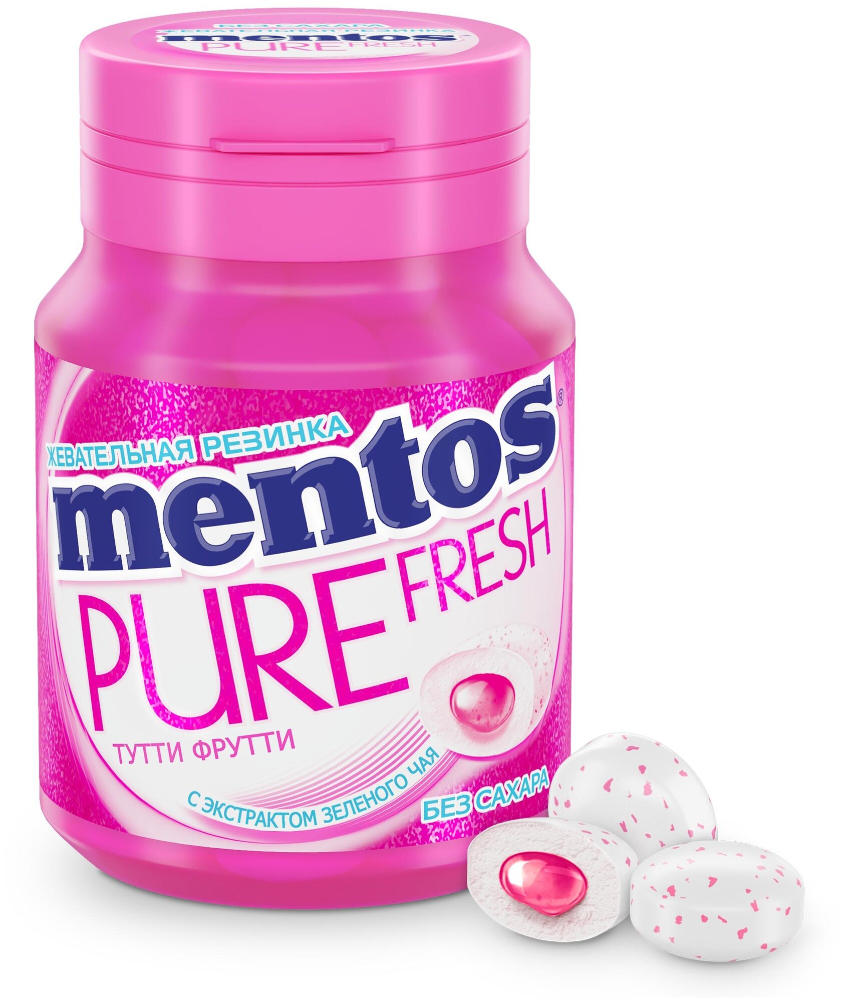 Жевательная резинка MENTOS Pure fresh Тутти-Фрутти 54 г