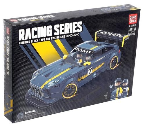 Конструктор Quan Guan Racing Series 100131 Серый спорткар, 351 дет.