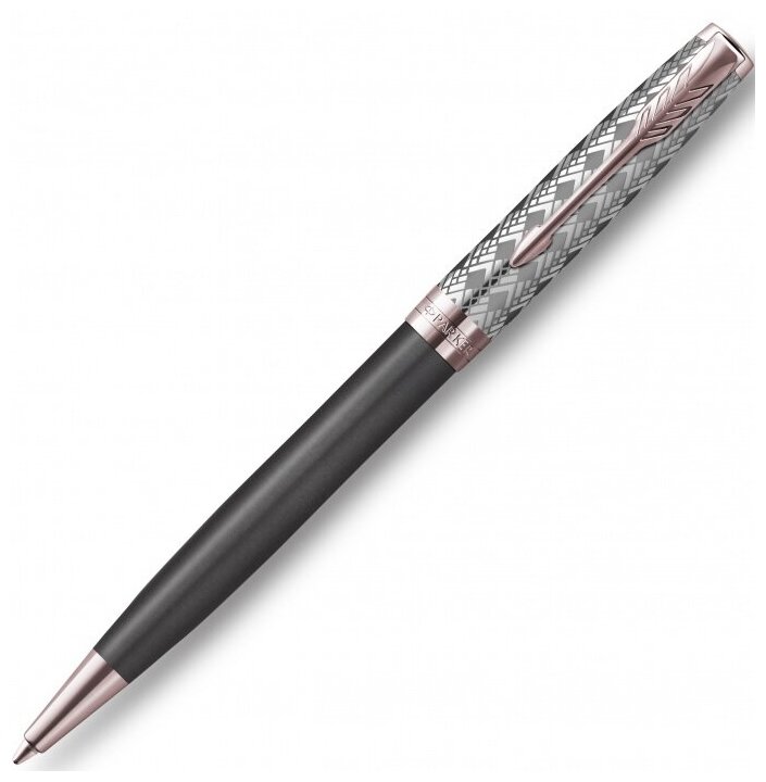 Parker 2119791 Ручка шариковая parker sonnet premium k537, metal grey pgt