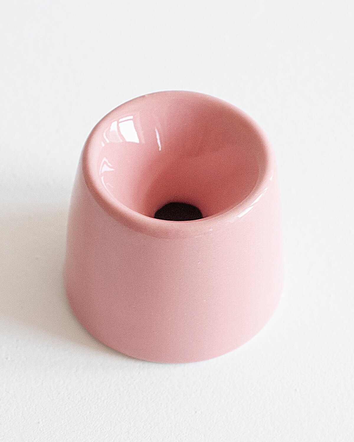 Чернильница непроливайка керамическая розовая