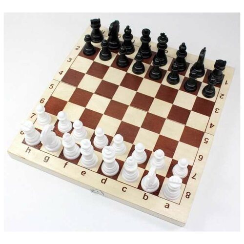Настольная игра Десятое королевство Шахматы, пластмассовые фигуры в деревянной упаковке (поле 29см х 29см) 03878ДК игра настольная шахматы пластмассовые в деревянной упаковке поле 29см х 29см