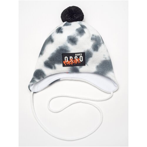Шапка Orso Bianco, размер 48, серый, черный шапка orso bianco размер 48 серый