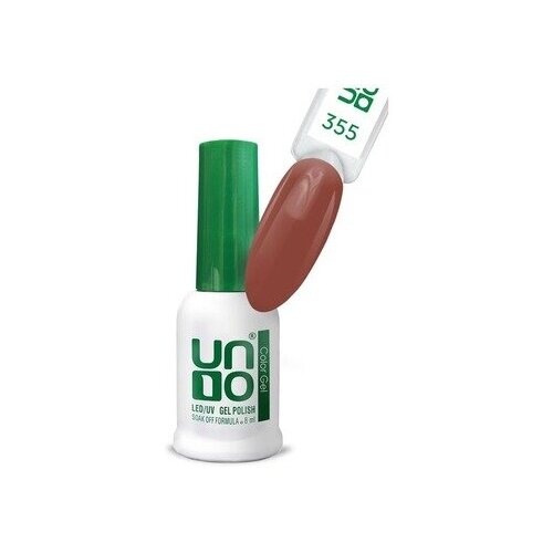 Гель лак для ногтей UNO для маникюра и педикюра, плотный, плотный нюдовый коричневый, 8 мл