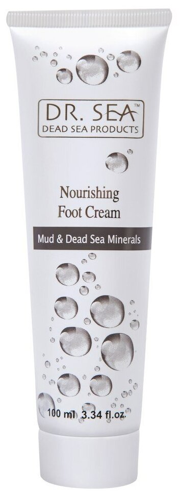 Dr. Sea Крем для ног питательный с грязью и минералами Мертвого моря, 100 мл, 1 уп.
