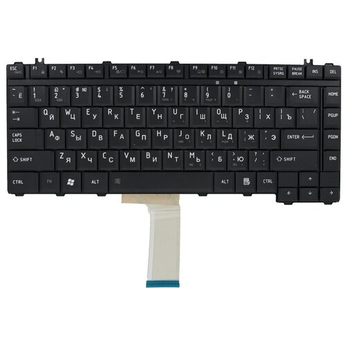 Клавиатура для ноутбука Toshiba Satellite A200 Pro M200 черная плоский Enter 850₽