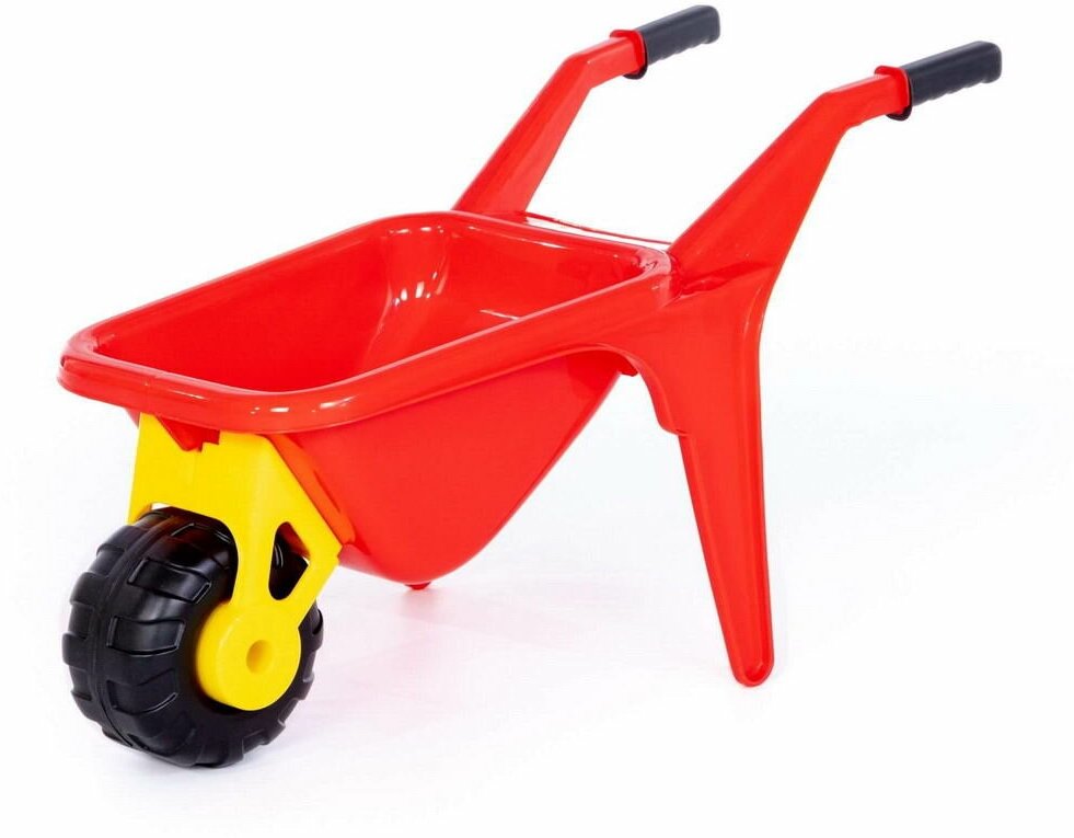 фото Тачка полесье "Садовод" красный 74х36х39,5 см.