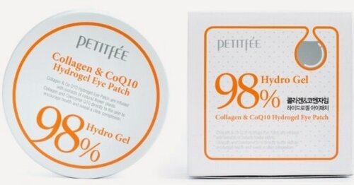 Изображение товара Гидрогелевые патчи под глаза Petitfee с коэнзимом Q10 и 98% содержанием коллагена, 60 шт